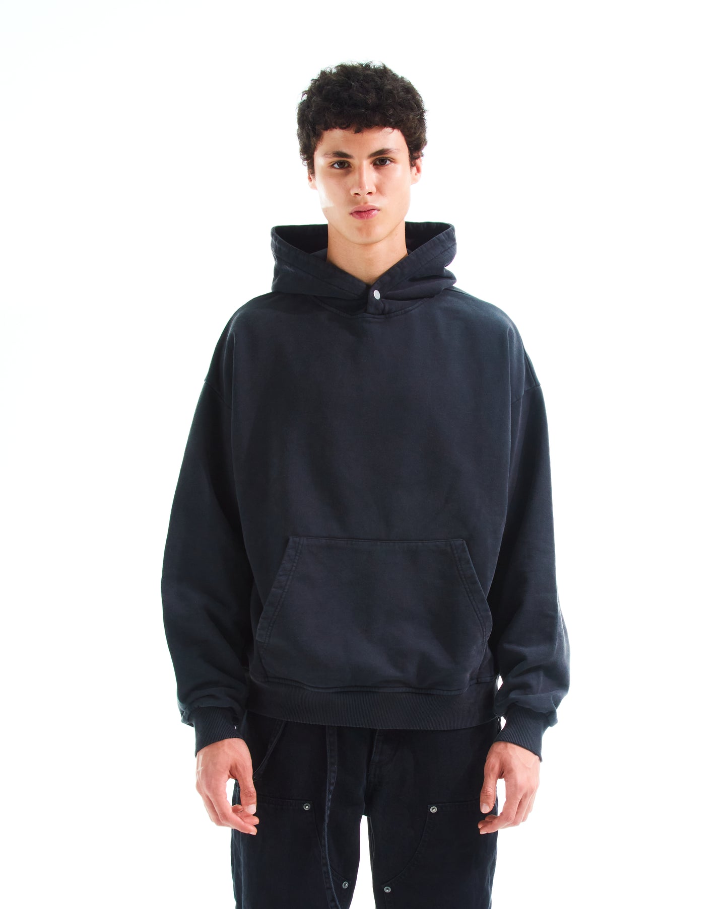 AJEBRY weathered hoodie - Vintage Black