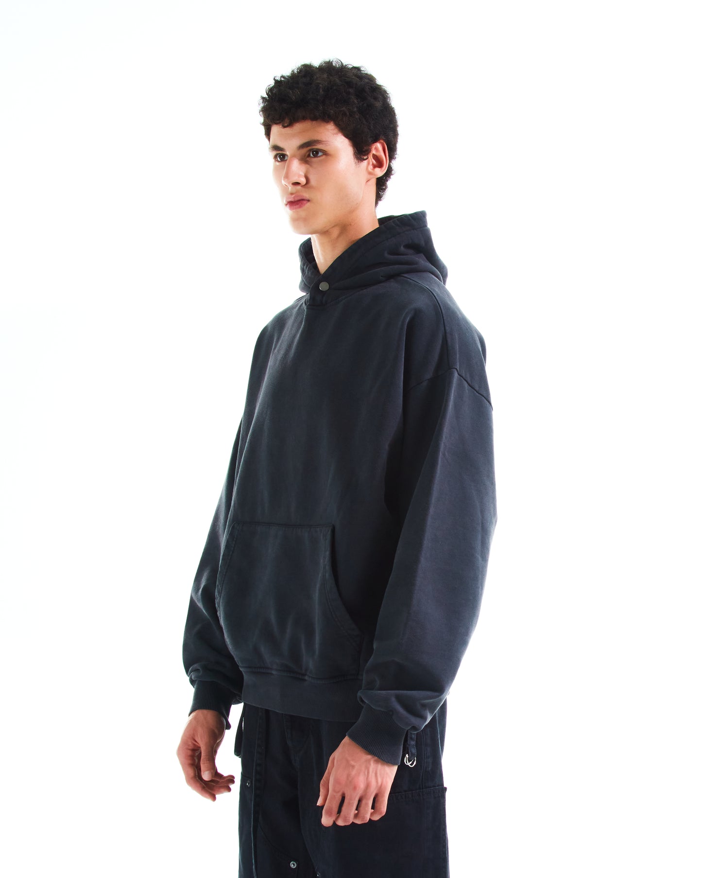 AJEBRY weathered hoodie - Vintage Black