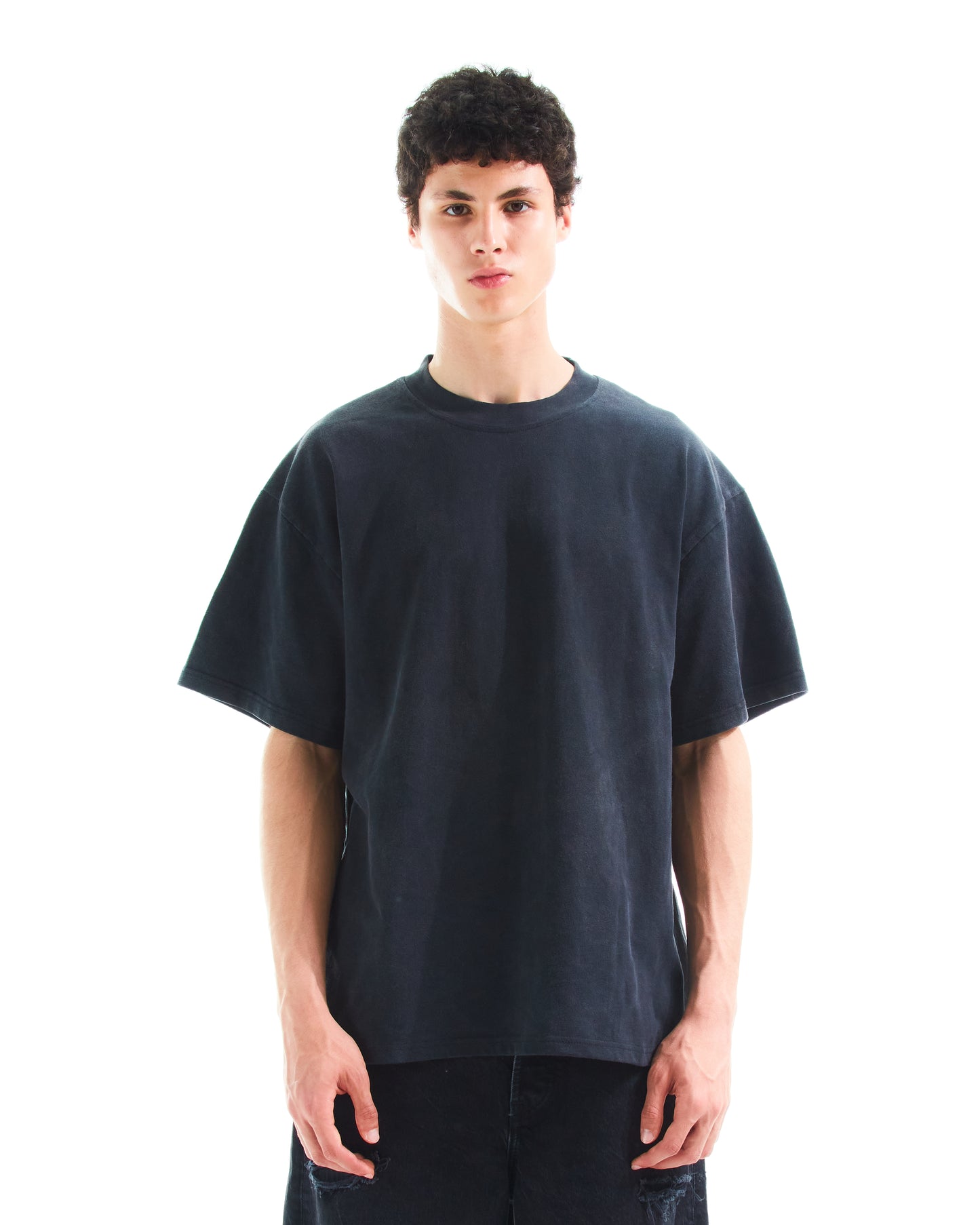 AJEBRY weathered tee - Vintage Black