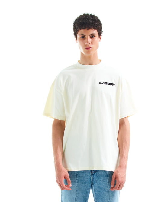 AJEBRY rubber logo tee - Off White