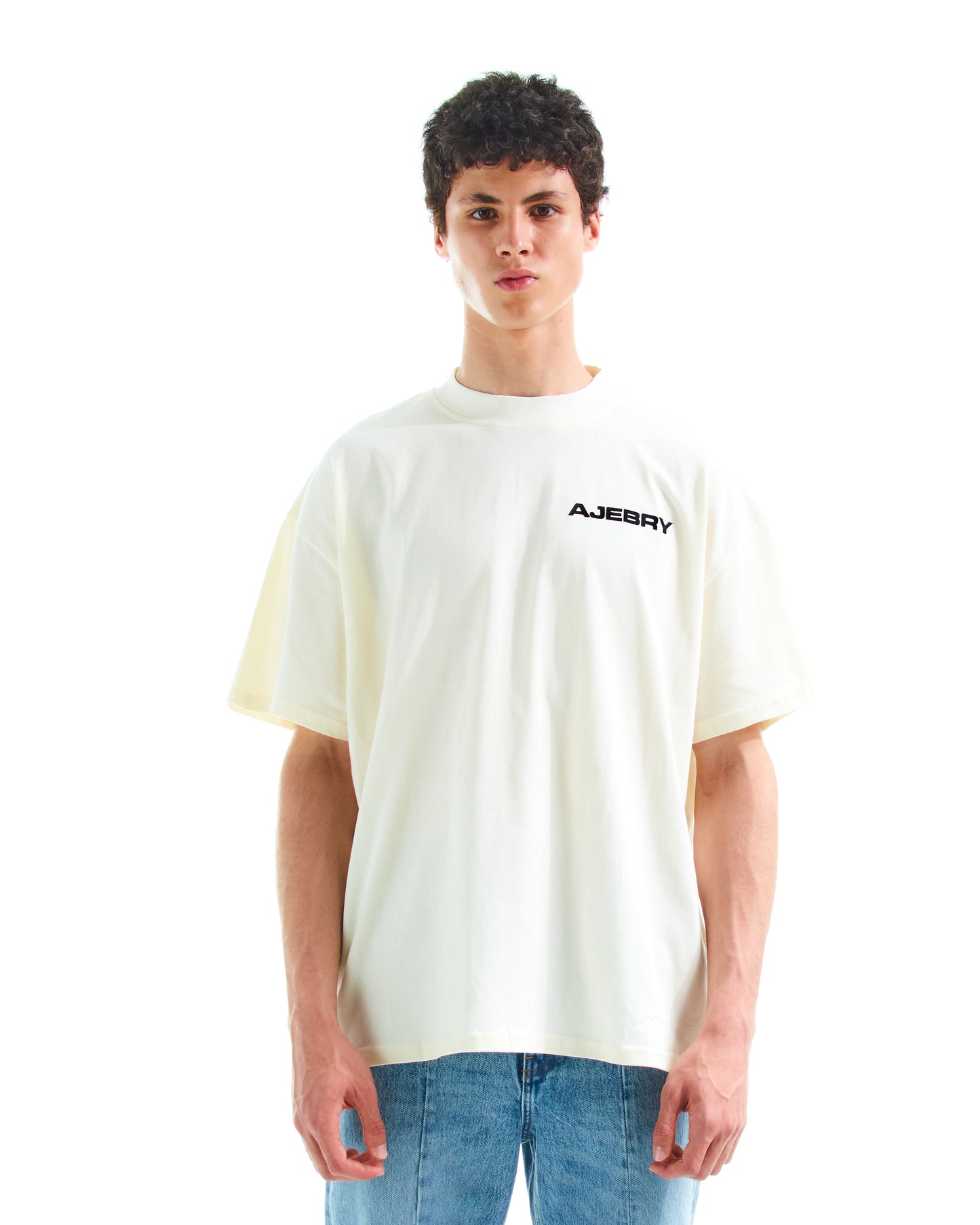 AJEBRY rubber logo tee - Off White