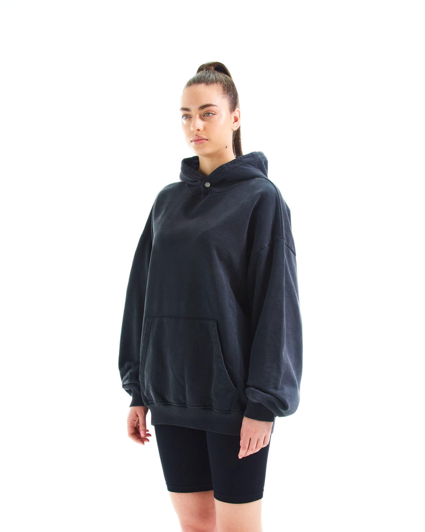 AJEBRY weathered hoodie - Vintage Black