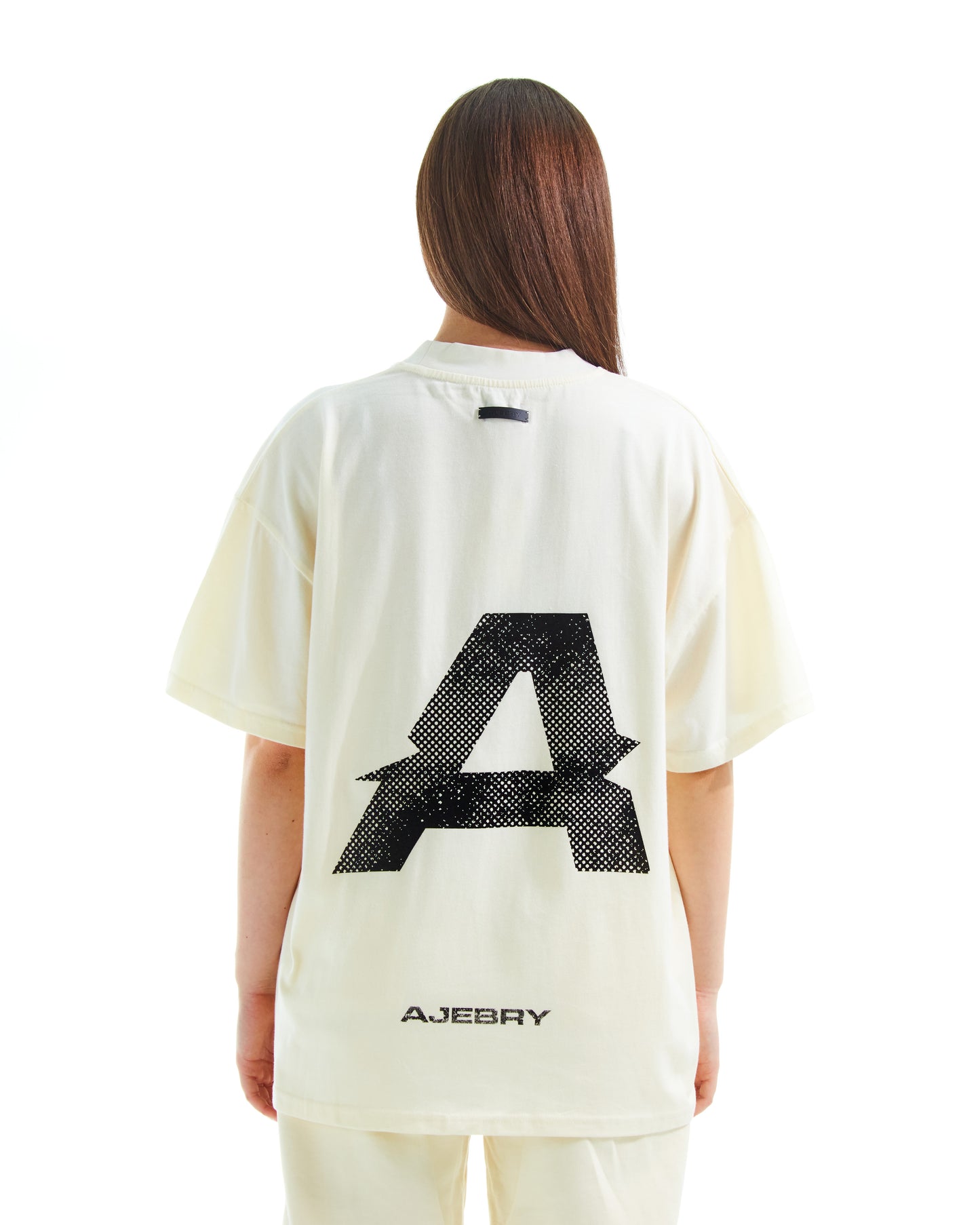 AJEBRY 'A' monogram tee - Off White